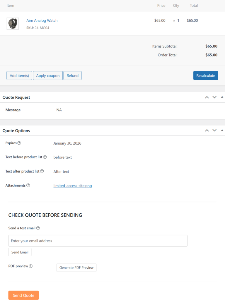 Individual quote - PSM Request a Quote